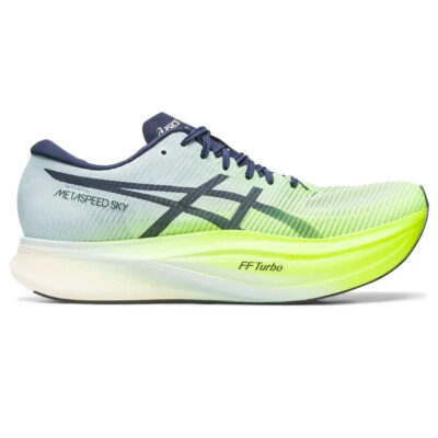 Tênis Asics Metaspeed SKY+ Verde, Cinza e Azul Marinho