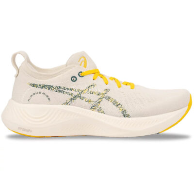 Tênis Asics Nimbus Mirai Paris White Au Gold