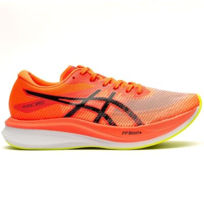 Tênis Asics Magic Speed 3 - Vermelho com Branco e Amarelo